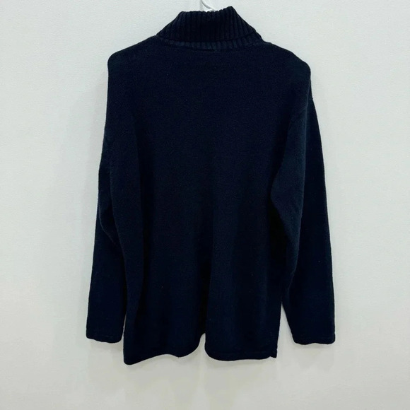 Carolina Colours Vintage Patriotic American Flag Turtleneck Sweater USA - Picture 7 of 9